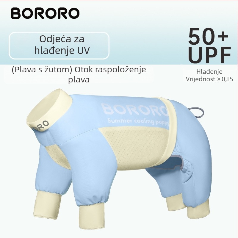 BORORO poliester odjeća za kućne ljubimce — lagana zaštitna veste za pse i mačke, britanski stil