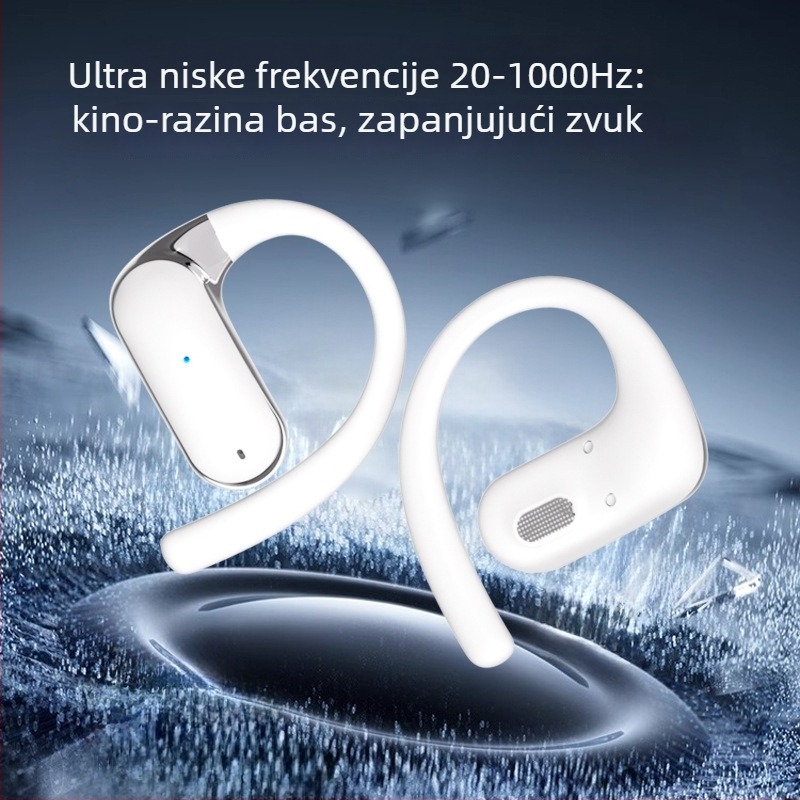 YYK-Q65 Bluetooth slušalice sa sportskim držačem za uho, bežični doseg 10 m, dodirno upravljanje, PC+ABS, 86 g