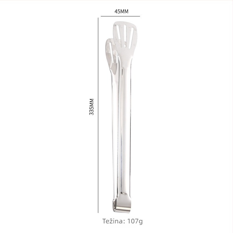Kuhinjske štipaljke za hranu, 304 nehrđajući čelik, visoka temperaturna otpornost, otporne na koroziju, zaštita od opeklina