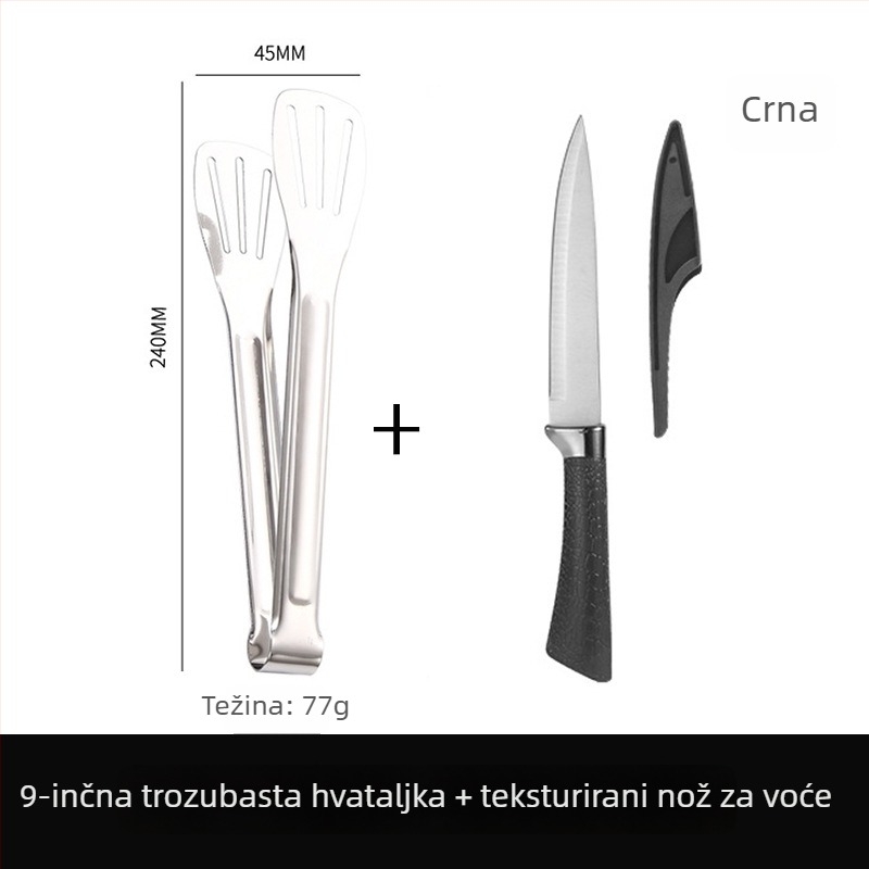 Kuhinjske štipaljke za hranu, 304 nehrđajući čelik, visoka temperaturna otpornost, otporne na koroziju, zaštita od opeklina