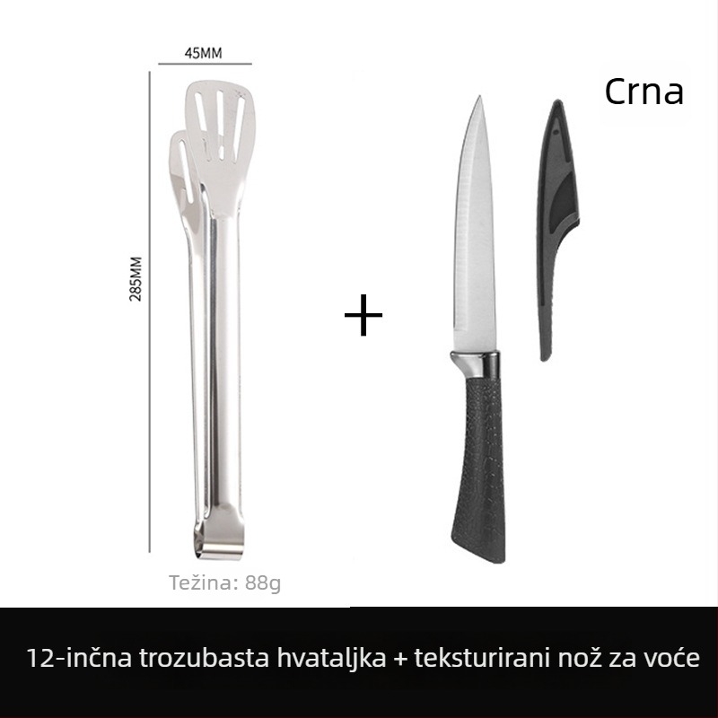 Kuhinjske štipaljke za hranu, 304 nehrđajući čelik, visoka temperaturna otpornost, otporne na koroziju, zaštita od opeklina