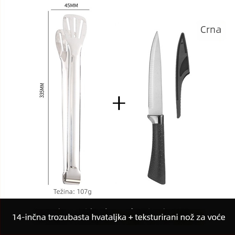 Kuhinjske štipaljke za hranu, 304 nehrđajući čelik, visoka temperaturna otpornost, otporne na koroziju, zaštita od opeklina