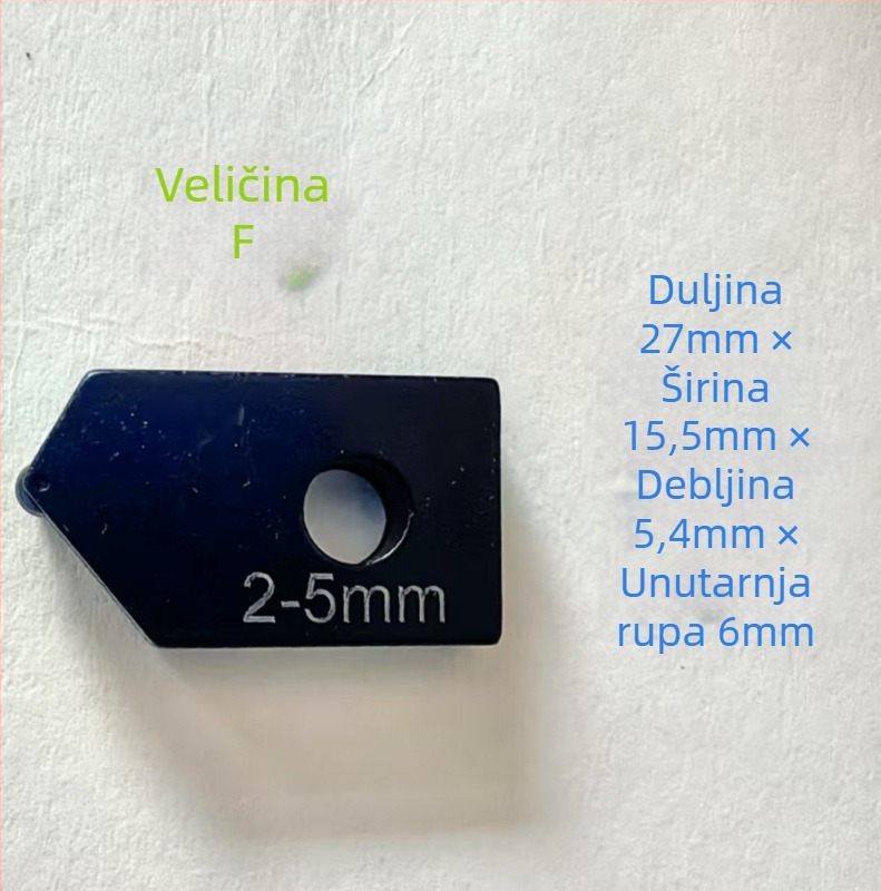 Glava rezača staklene cijevi za zakrivljene cijevi kvarca/borosilikata, s otvorom, debljina reza 8-12