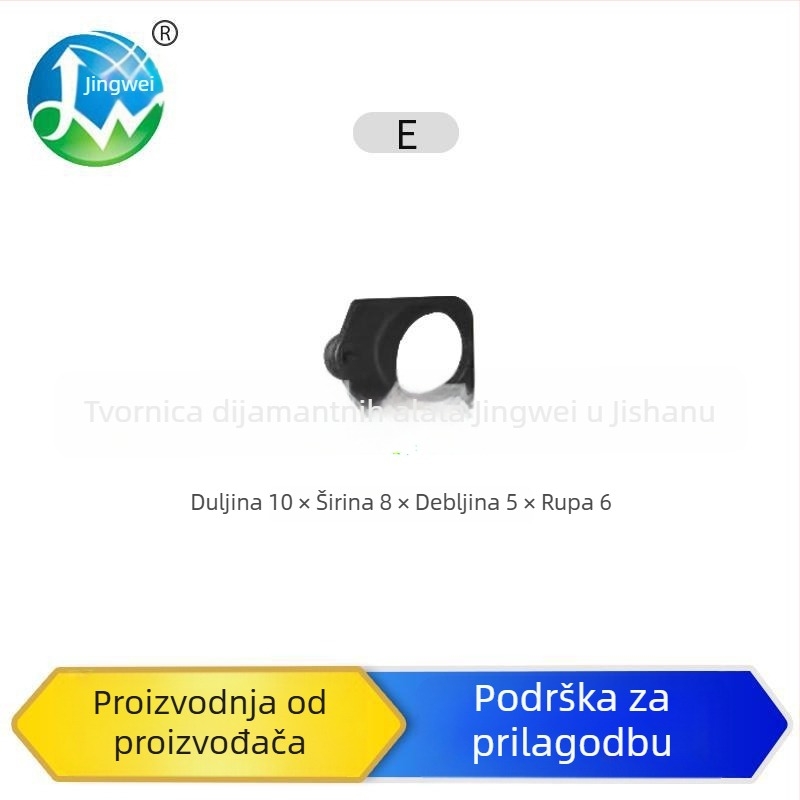 Glava rezača staklene cijevi za zakrivljene cijevi kvarca/borosilikata, s otvorom, debljina reza 8-12