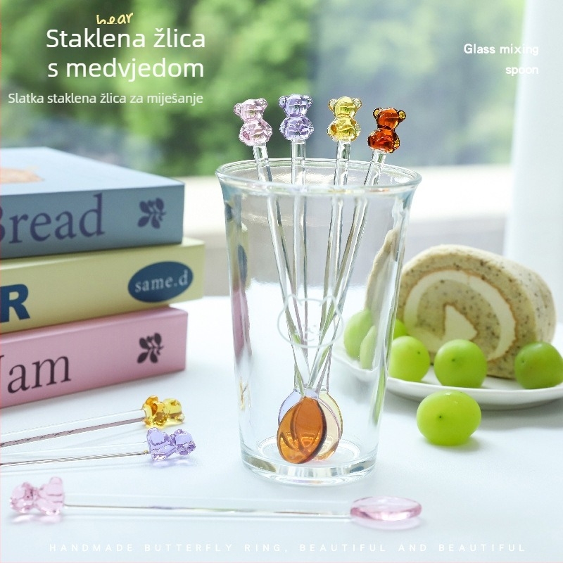 Žlica Longxin - japanski stil, motiv ljiljana doline, logotip ispisan.