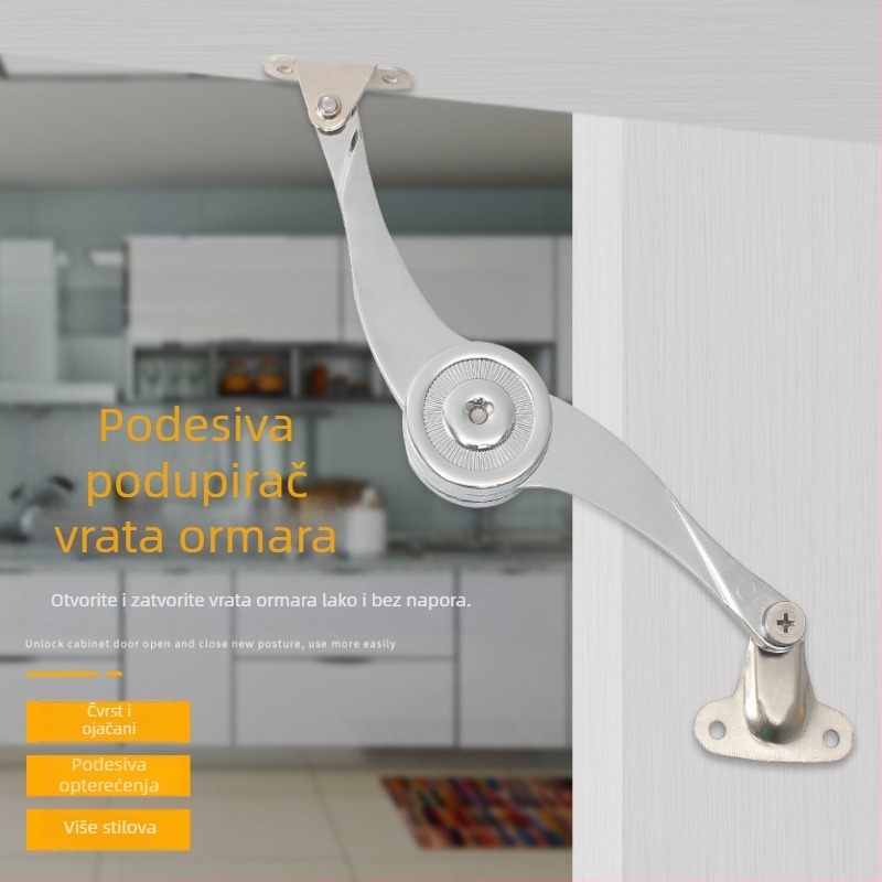 Ormar S-oblikom podizača, cinkova legura, model 03, moderni minimalistički stil, elektroplatiranje