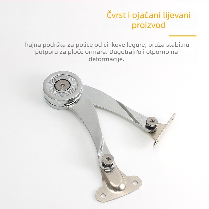 Ormar S-oblikom podizača, cinkova legura, model 03, moderni minimalistički stil, elektroplatiranje