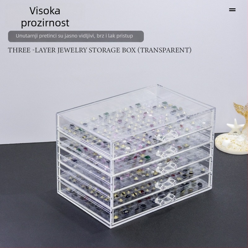 GNDG Kutija nakita za nokte, plastična, OEM, neto težina 1026 g