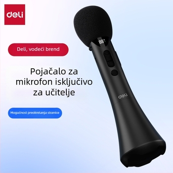 Ručni karaoke pojačalo s integriranim mikrofonom — model L-698, izlaz 15W, zamjenjiva baterija, trajanje baterije više od 12 sati, napajanje 5V