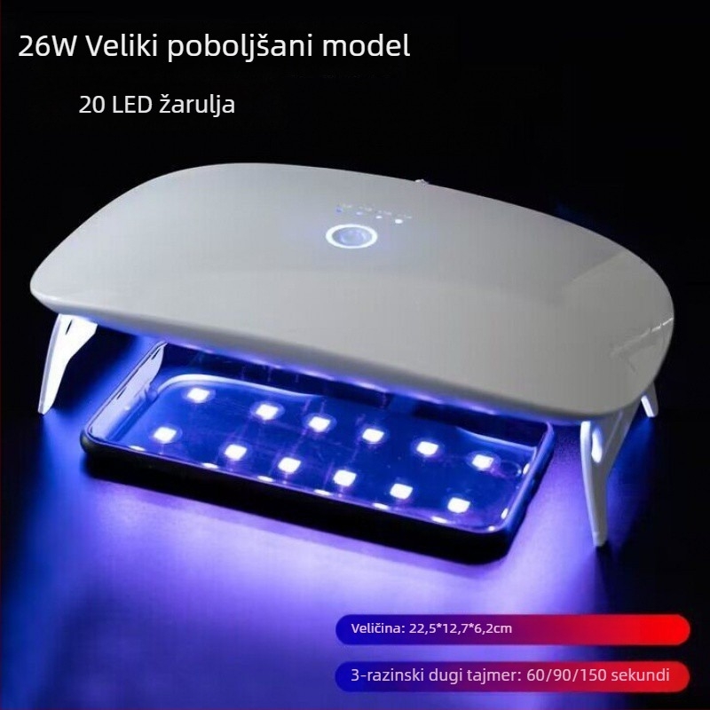 UV lampa za sušenje noktiju i filmsku zaštitu zaslona, sklopiva, brzo sušenje, model A-101