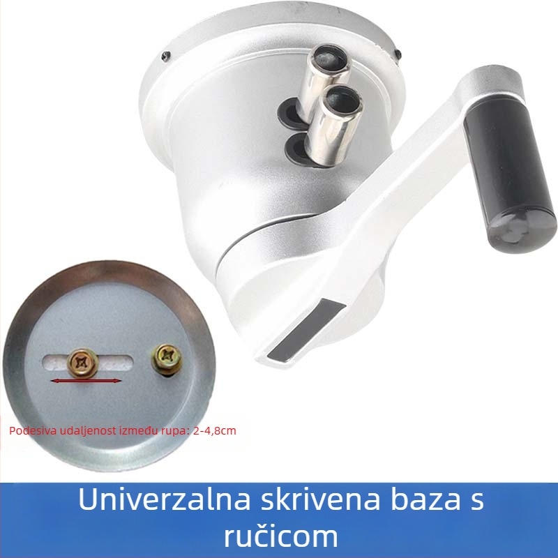Balkonska sušilica za odjeću s ručnim okretanjem - aluminijska legura