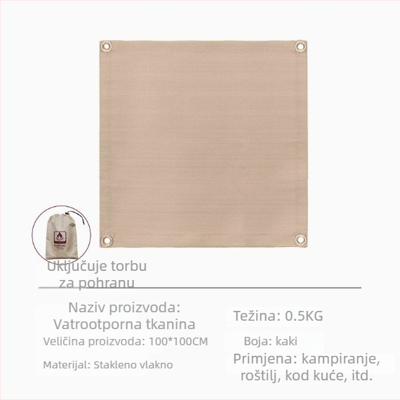 Vatrootporna BBQ podloga – visokotemperaturna izolacija, vlakna od stakla