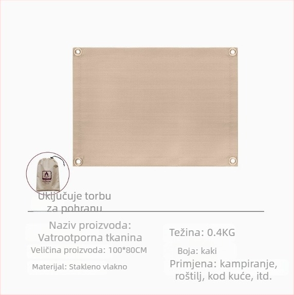 Vatrootporna BBQ podloga – visokotemperaturna izolacija, vlakna od stakla