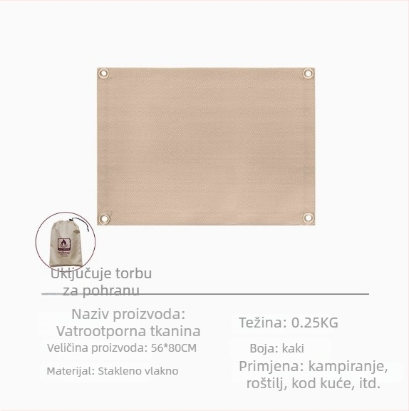 Vatrootporna BBQ podloga – visokotemperaturna izolacija, vlakna od stakla