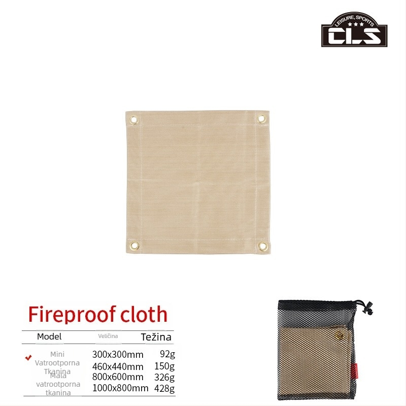 Vatrootporna BBQ podloga – visokotemperaturna izolacija, vlakna od stakla