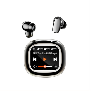 S09 MP3 Bluetooth slušalice s utorom za karticu, in-ear, digitalni zaslon, domet 15 m, BT 5.4, trajanje baterije 4-8 h, IPX4 vodootpornost