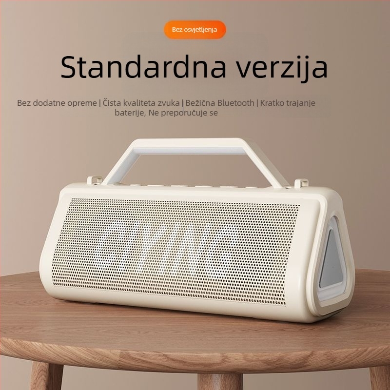 Visoko snažni bežični Bluetooth karaoke zvučnik sa ugrađenim mikrofonom i subwooferom, 18W, Bluetooth 5.0, 2 zvučnika, 100Hz-20kHz, ugrađena baterija 1200-2000mAh, doseg do 10 m