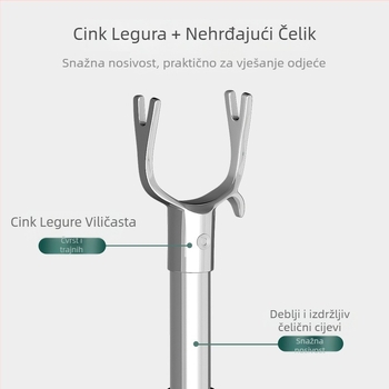 Nerđajuće čelika šipka za sušenje odjeće, teleskopska, za posteljinu i odjeću, moderni minimalistički stil, Chef Joon