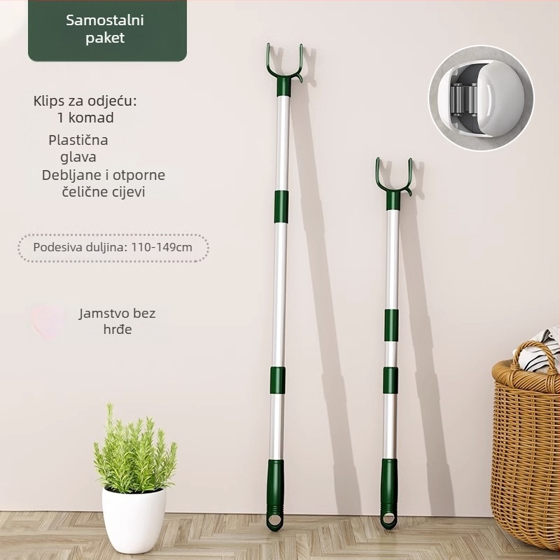 Nerđajuće čelika šipka za sušenje odjeće, teleskopska, za posteljinu i odjeću, moderni minimalistički stil, Chef Joon