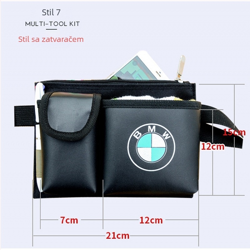 Sportska torbica za pojas — Višenamjenska kožna torba za pojas s prostorom za mobitel i radio; za muškarce; proljeće 2024; ledeni sportovi