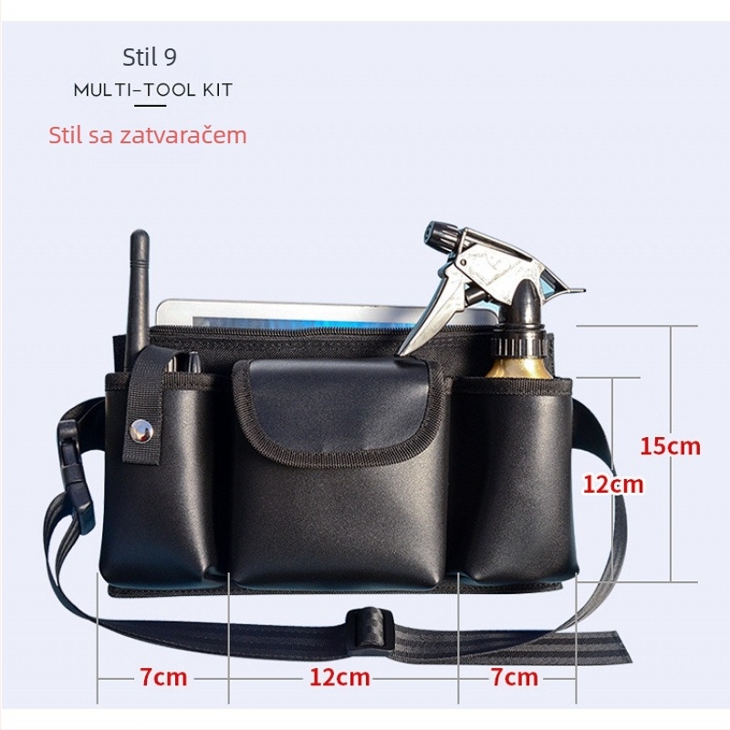 Sportska torbica za pojas — Višenamjenska kožna torba za pojas s prostorom za mobitel i radio; za muškarce; proljeće 2024; ledeni sportovi