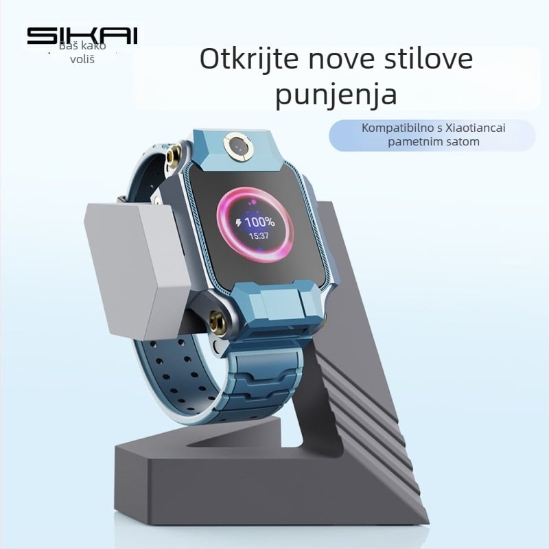 Stalak za punjenje za Little Genius pametni sat Z10/Z9/Z8 – Geometrijski nosač D5 serije, dimenzije 25×12×6, težina 170 g