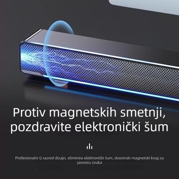 Desktop zvučnici USB/Bluetooth za računalo s integriranim mikrofonom i subwooferom, 2.0