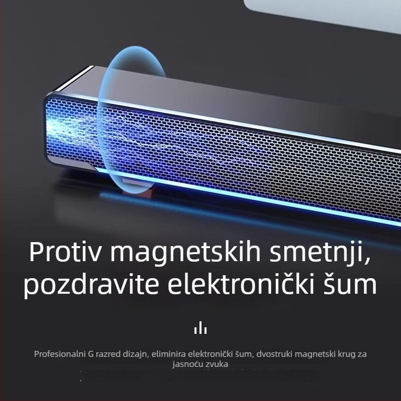Desktop zvučnici USB/Bluetooth za računalo s integriranim mikrofonom i subwooferom, 2.0