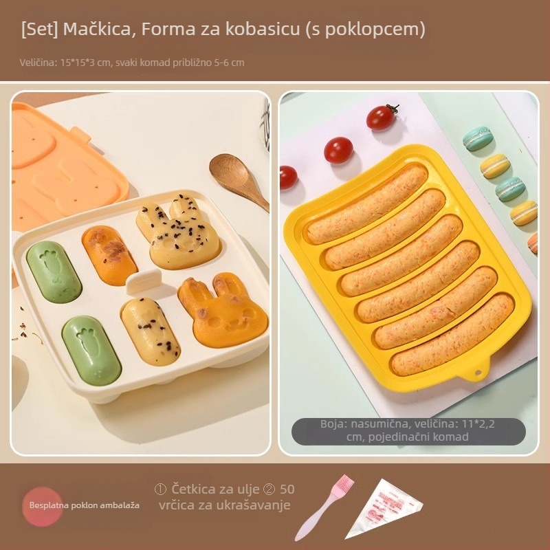 Little Chef Girl silikonska kalupa za kolače, okrugli oblik, za pečenje