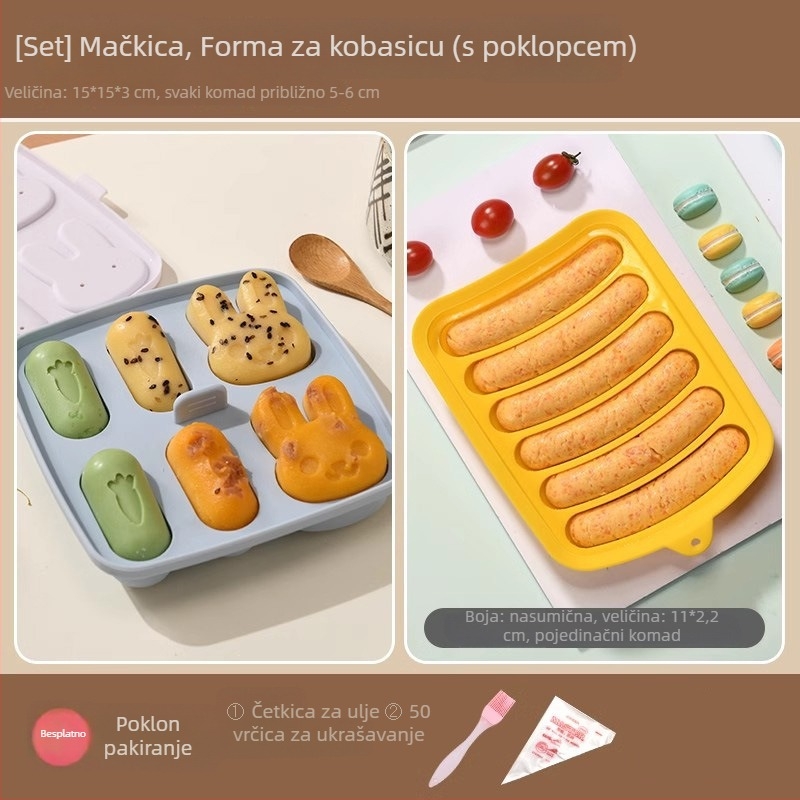 Little Chef Girl silikonska kalupa za kolače, okrugli oblik, za pečenje