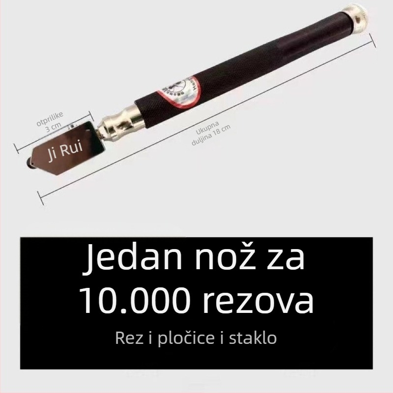 Rezač stakla s velikom oštricom za rezanje debelih pločica i pločica za pod, ručni (Brend: Unique; Vrsta: Ostalo; Opseg primjene: Ostalo)