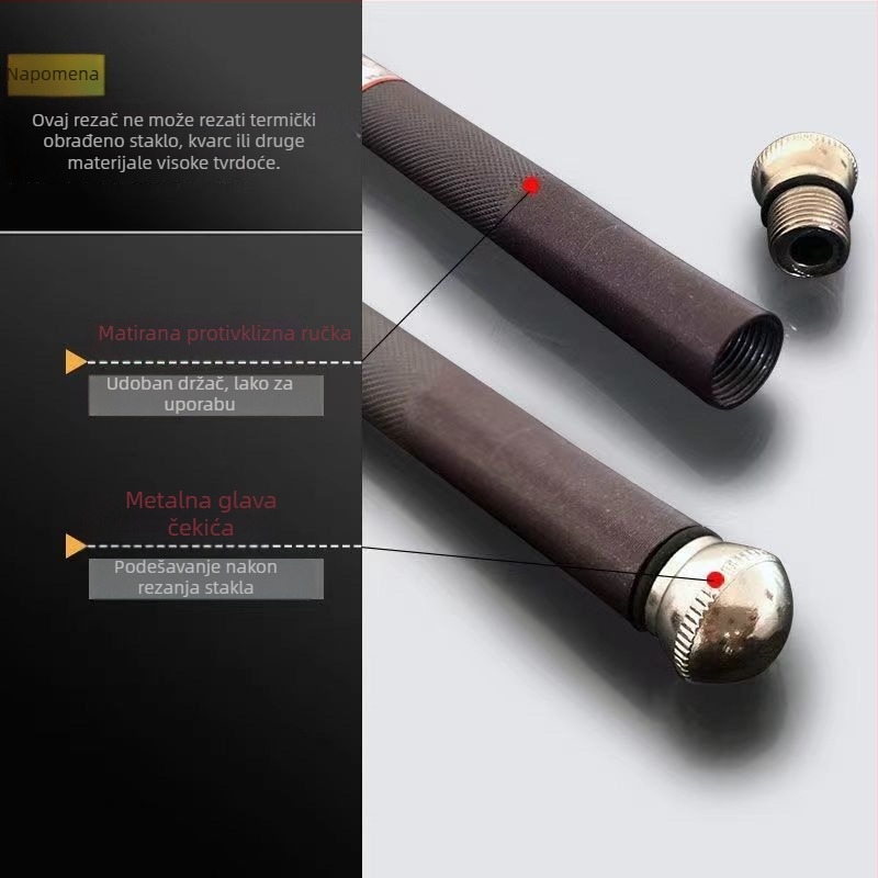 Rezač stakla s velikom oštricom za rezanje debelih pločica i pločica za pod, ručni (Brend: Unique; Vrsta: Ostalo; Opseg primjene: Ostalo)