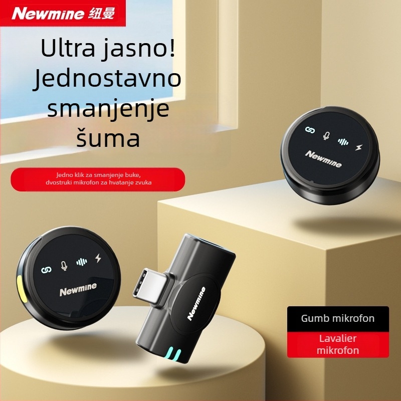 Newman MC212 Lavalier mikrofon za intervjue i prijenos uživo – frekvencijski raspon 20 Hz–20 kHz, SNR ≥95 dB, ugrađena baterija 50–100 mAh, trajanje baterije 3–6 h