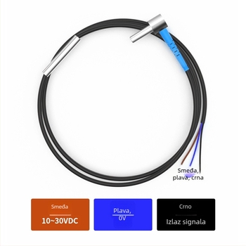 FUWEI laserski senzor za mjerenje udaljenosti, 20 m domet, pravokutni ugao, model FJT04-20N-TZ, IP65