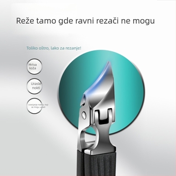 Prijenosni kliješta za nokte od nehrđajućeg čelika s nagnutim i šiljatim otvorom
