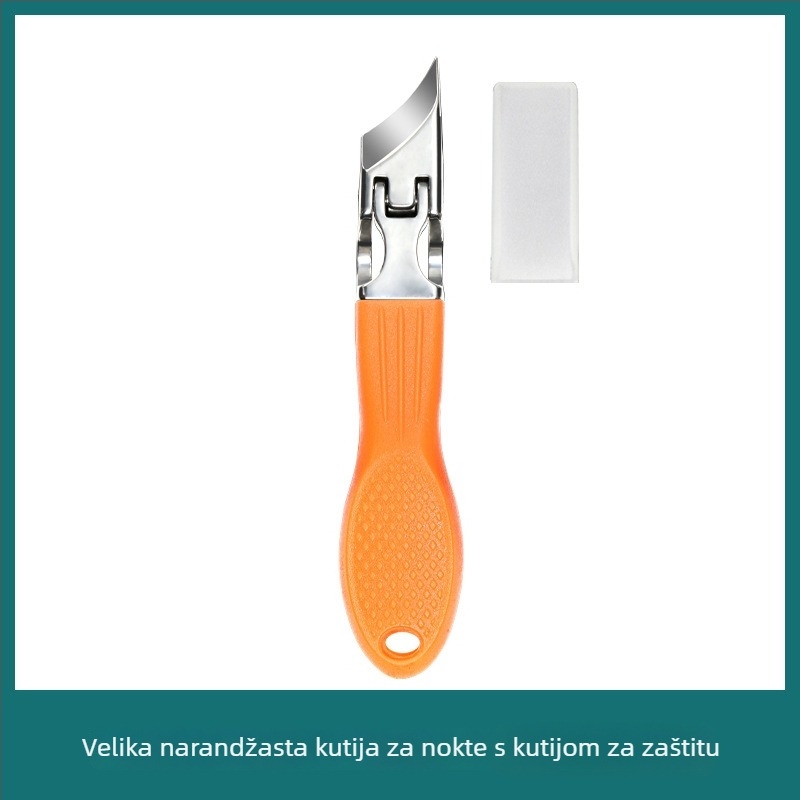 Prijenosni kliješta za nokte od nehrđajućeg čelika s nagnutim i šiljatim otvorom