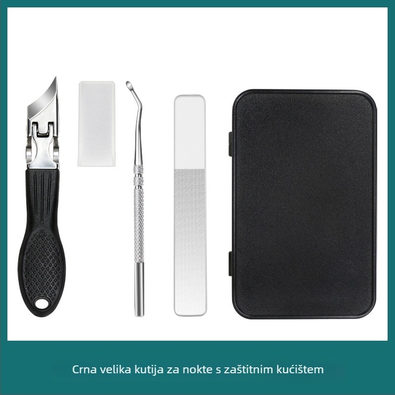 Prijenosni kliješta za nokte od nehrđajućeg čelika s nagnutim i šiljatim otvorom