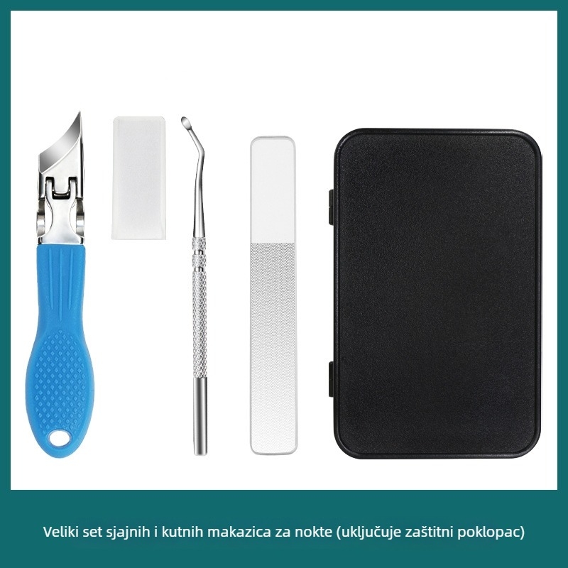 Prijenosni kliješta za nokte od nehrđajućeg čelika s nagnutim i šiljatim otvorom