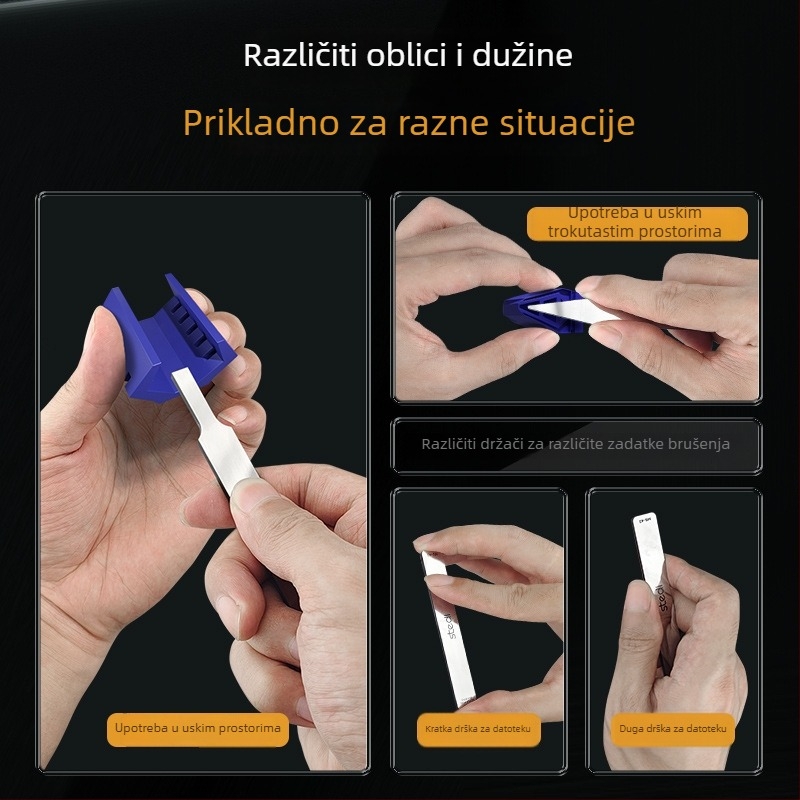 Stelite MS serija seta staklenih fajlova za Gundam modele – alati za brušenje mlaznica i čišćenje