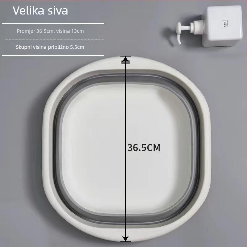 Sklopiva posuda za pranje – Prijenosna, Višenamjenska za dom, studentski dom, putovanja, pranje dječje odjeće