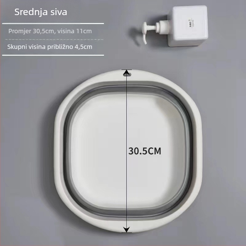 Sklopiva posuda za pranje – Prijenosna, Višenamjenska za dom, studentski dom, putovanja, pranje dječje odjeće