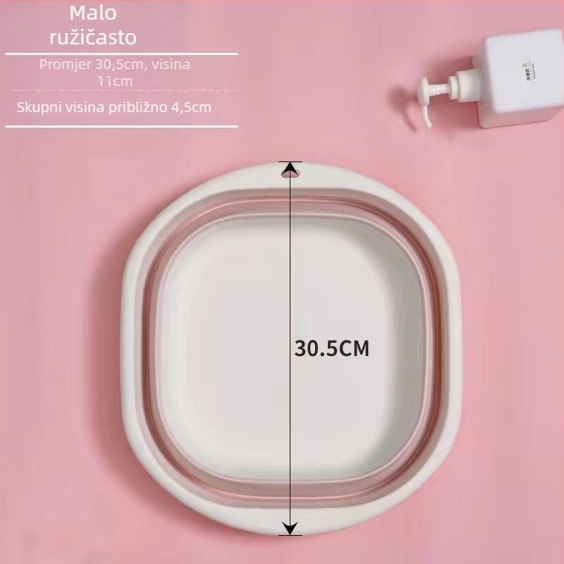 Sklopiva posuda za pranje – Prijenosna, Višenamjenska za dom, studentski dom, putovanja, pranje dječje odjeće