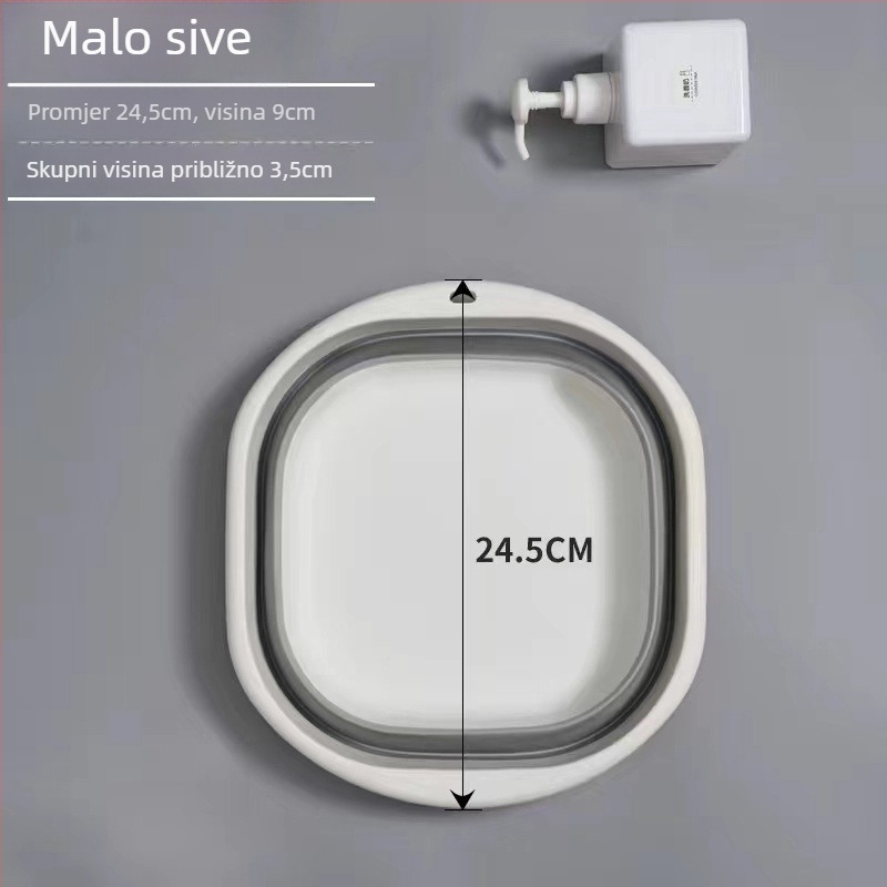 Sklopiva posuda za pranje – Prijenosna, Višenamjenska za dom, studentski dom, putovanja, pranje dječje odjeće