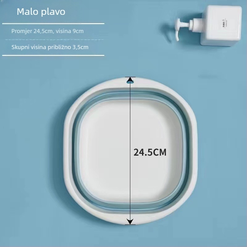 Sklopiva posuda za pranje – Prijenosna, Višenamjenska za dom, studentski dom, putovanja, pranje dječje odjeće