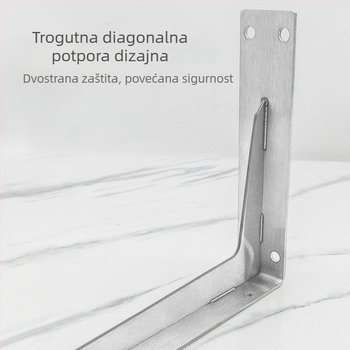 Držač za šinu za odjeću na zidu — jednostavan i moderan stil; Materijal: hladno valjani čelik; Marka: Qianfeng Hardware; Završna obloga: pečeni lak