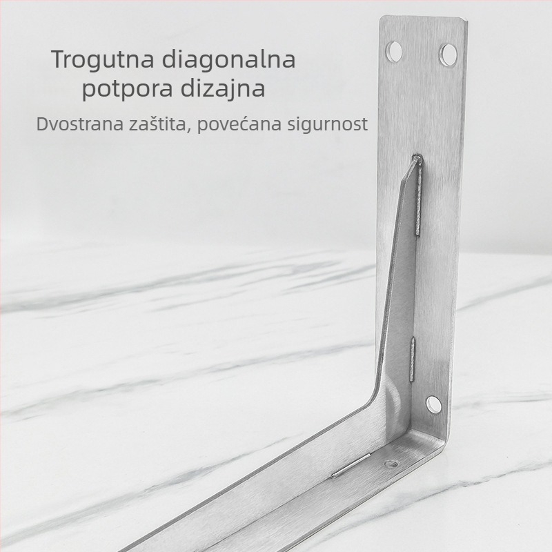 Držač za šinu za odjeću na zidu — jednostavan i moderan stil; Materijal: hladno valjani čelik; Marka: Qianfeng Hardware; Završna obloga: pečeni lak