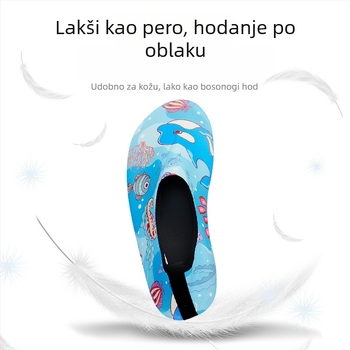 Dječje vodene cipele za rijeku/rafting – vodootporne, niski gornji dio, gumena potplata, PVC gornji dio