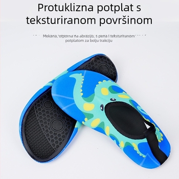 Dječje vodene cipele za rijeku/rafting – vodootporne, niski gornji dio, gumena potplata, PVC gornji dio