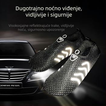 Cipele za potragu rijekom – gornji dio od mreže, vanjska podloga od prirodne gume, niski vrh, gravirana srednja podloga