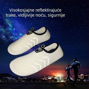 Cipele za potragu rijekom – gornji dio od mreže, vanjska podloga od prirodne gume, niski vrh, gravirana srednja podloga